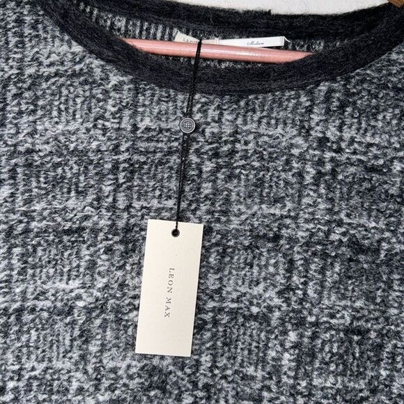 Leon Max Limited Edition Mohair Wool Blend Gray Sweater Size Medium - Picture 9 of 10